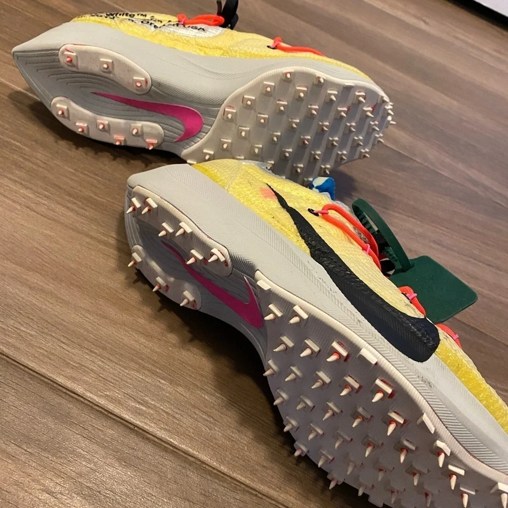 NOT FOR SALE! Nike X Off White Yellow and Red Athletic Sneakers